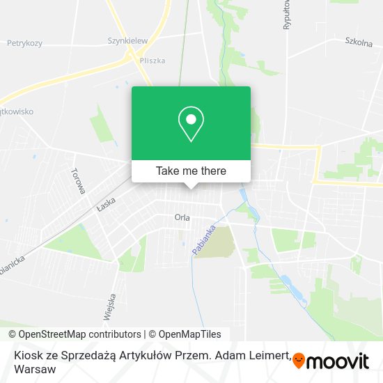 Kiosk ze Sprzedażą Artykułów Przem. Adam Leimert map