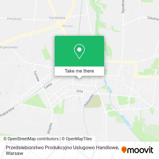 Przedsiebiorstwo Produkcyjno Uslugowo Handlowe map