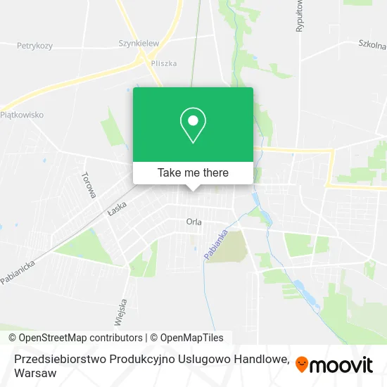 Карта Przedsiebiorstwo Produkcyjno Uslugowo Handlowe
