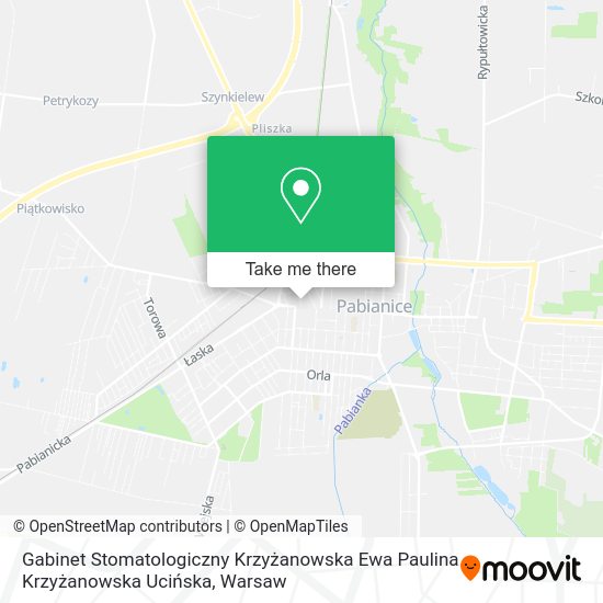 Gabinet Stomatologiczny Krzyżanowska Ewa Paulina Krzyżanowska Ucińska map