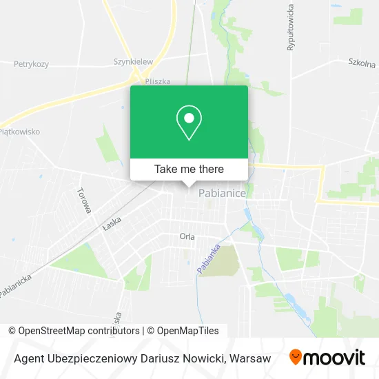 Карта Agent Ubezpieczeniowy Dariusz Nowicki