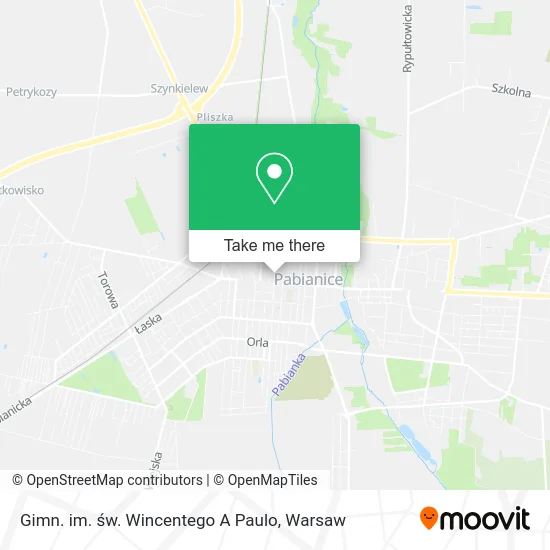 Gimn. im. św. Wincentego A Paulo map