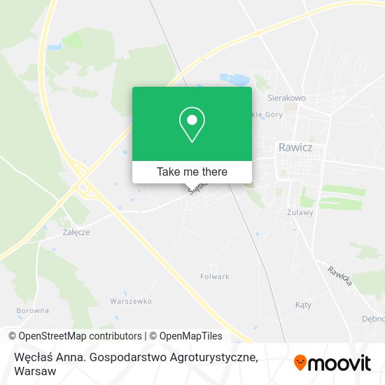 Węcłaś Anna. Gospodarstwo Agroturystyczne map