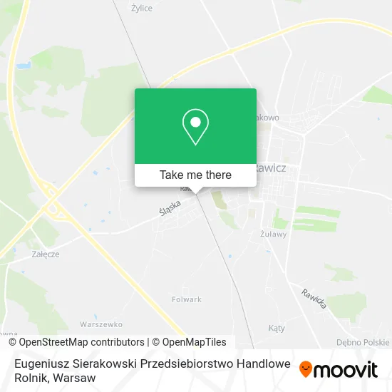 Карта Eugeniusz Sierakowski Przedsiebiorstwo Handlowe Rolnik