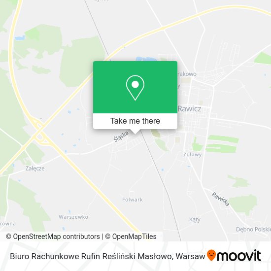 Biuro Rachunkowe Rufin Reśliński Masłowo map