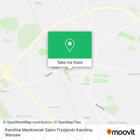 Карта Karolina Mackowiak Salon Fryzjerski Karolina