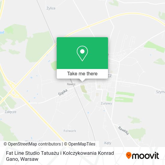 Fat Line Studio Tatuażu i Kolczykowania Konrad Gano map