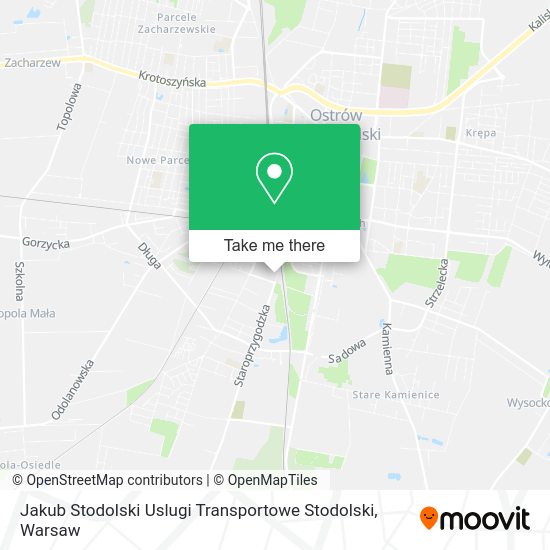 Jakub Stodolski Uslugi Transportowe Stodolski map