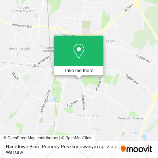 Карта Narodowe Biuro Pomocy Poszkodowanym sp. z o.o.