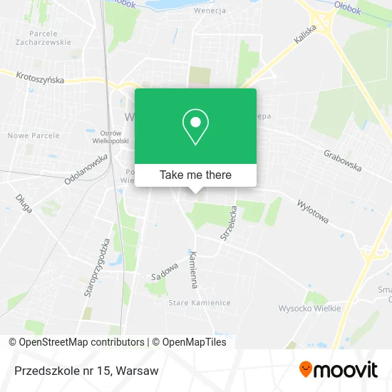 Карта Przedszkole nr 15