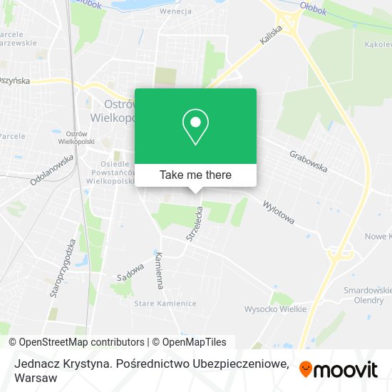 Jednacz Krystyna. Pośrednictwo Ubezpieczeniowe map