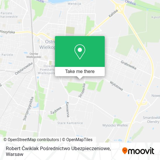 Robert Ćwiklak Pośrednictwo Ubezpieczeniowe map