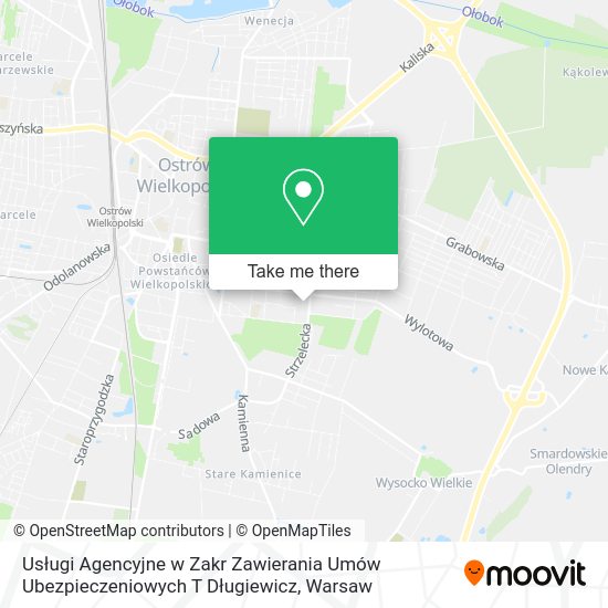 Usługi Agencyjne w Zakr Zawierania Umów Ubezpieczeniowych T Długiewicz map