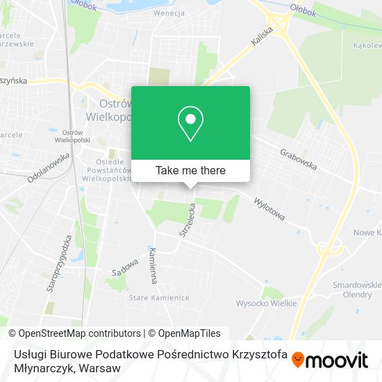 Usługi Biurowe Podatkowe Pośrednictwo Krzysztofa Młynarczyk map