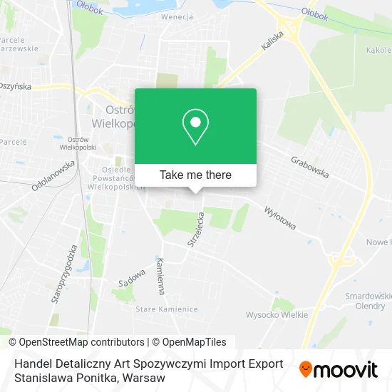Карта Handel Detaliczny Art Spozywczymi Import Export Stanislawa Ponitka
