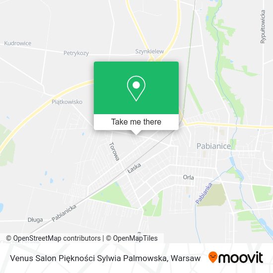 Venus Salon Piękności Sylwia Palmowska map