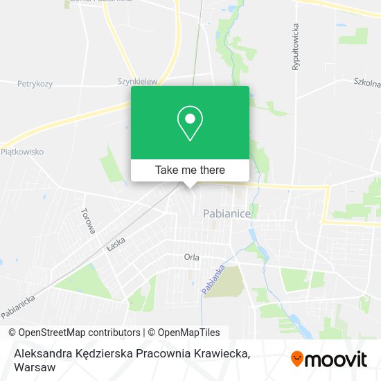 Aleksandra Kędzierska Pracownia Krawiecka map