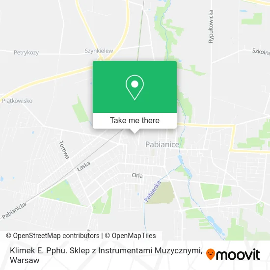 Карта Klimek E. Pphu. Sklep z Instrumentami Muzycznymi