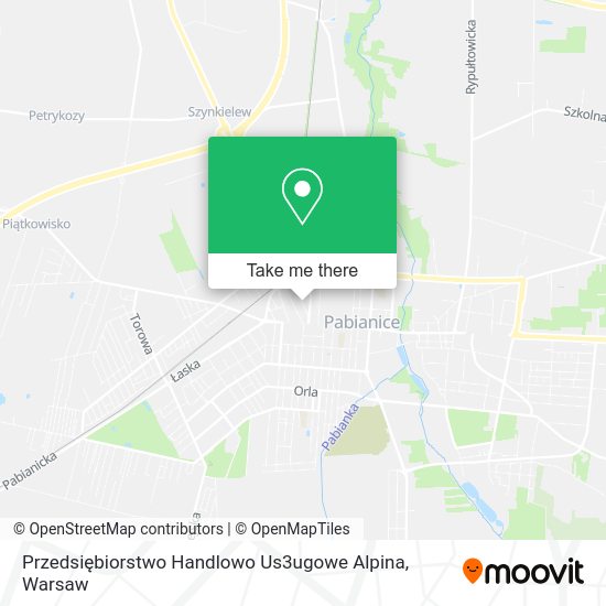 Przedsiębiorstwo Handlowo Us3ugowe Alpina map