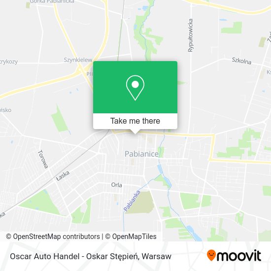 Oscar Auto Handel - Oskar Stępień map