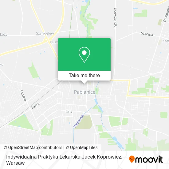 Indywidualna Praktyka Lekarska Jacek Koprowicz map