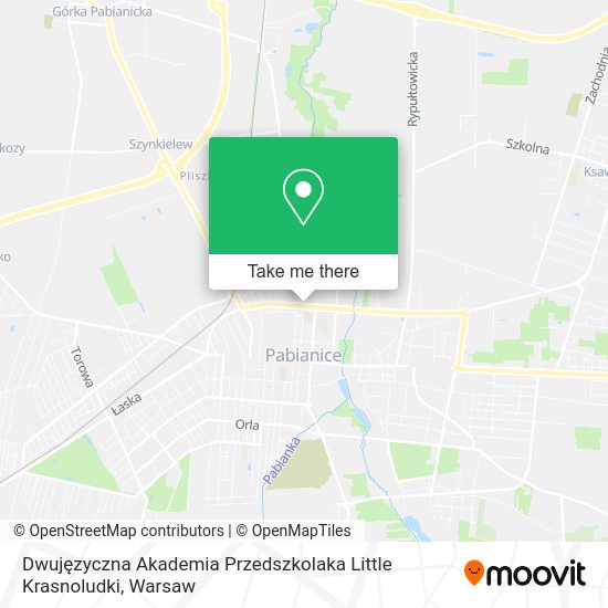 Dwujęzyczna Akademia Przedszkolaka Little Krasnoludki map