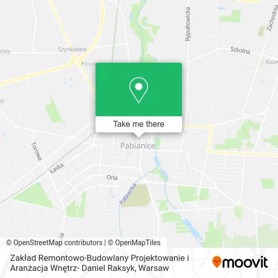 Zakład Remontowo-Budowlany Projektowanie i Aranżacja Wnętrz- Daniel Raksyk map