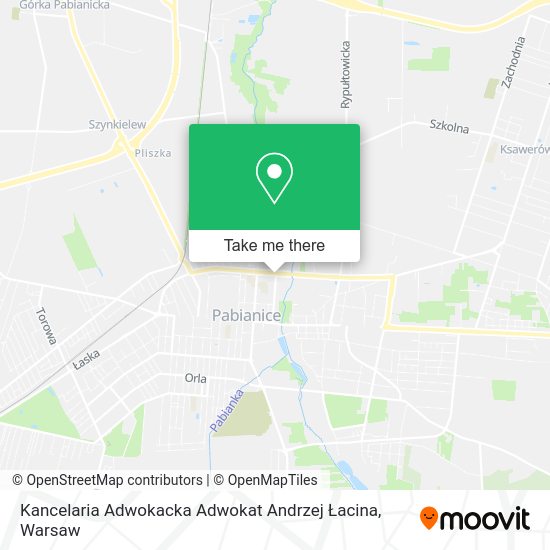 Kancelaria Adwokacka Adwokat Andrzej Łacina map