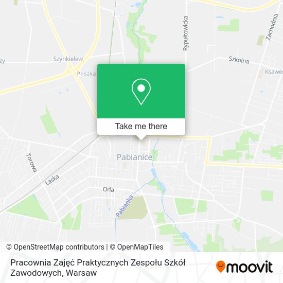 Pracownia Zajęć Praktycznych Zespołu Szkół Zawodowych map