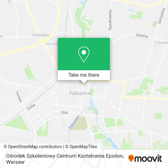 Ośrodek Szkoleniowy Centrum Kształcenia Epsilon map