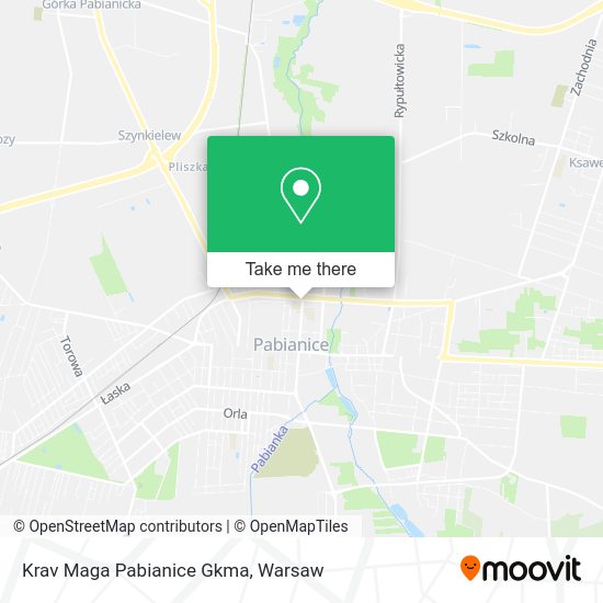 Krav Maga Pabianice Gkma map