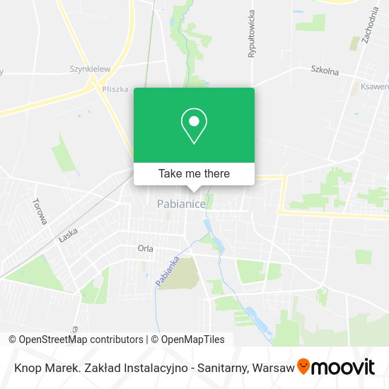 Knop Marek. Zakład Instalacyjno - Sanitarny map