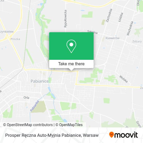 Prosper Ręczna Auto-Myjnia Pabianice map