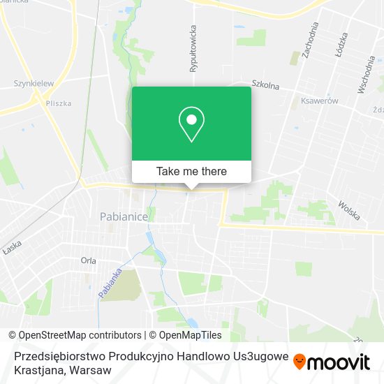 Przedsiębiorstwo Produkcyjno Handlowo Us3ugowe Krastjana map