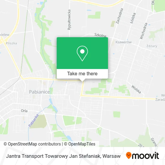 Карта Jantra Transport Towarowy Jan Stefaniak