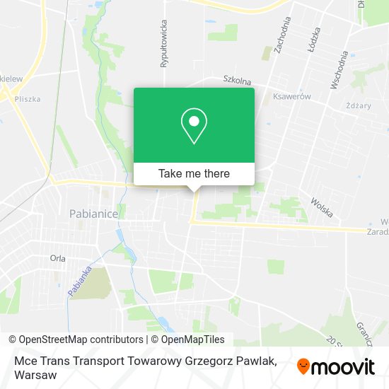 Mce Trans Transport Towarowy Grzegorz Pawlak map