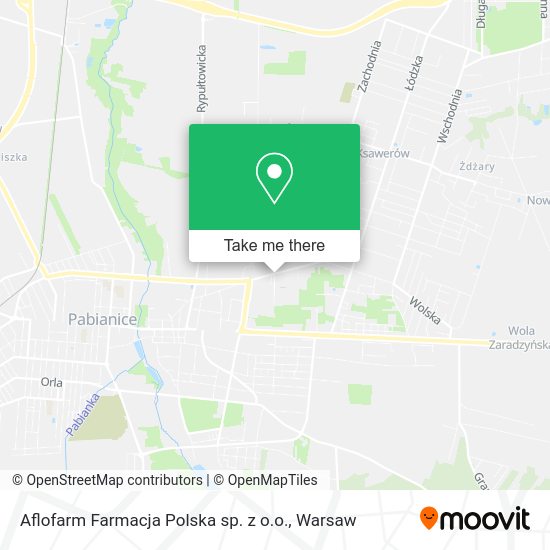 Aflofarm Farmacja Polska sp. z o.o. map