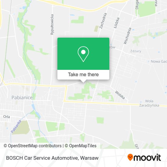 BOSCH Car Service Automotive map