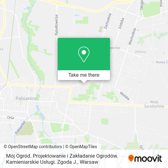 Mój Ogród. Projektowanie i Zakładanie Ogrodów. Kamieniarskie Usługi. Zgoda J. map