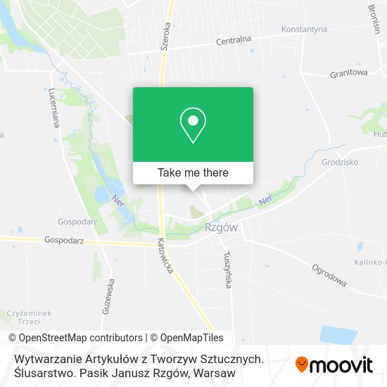 Wytwarzanie Artykułów z Tworzyw Sztucznych. Ślusarstwo. Pasik Janusz Rzgów map