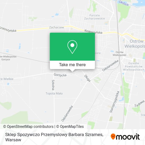 Sklep Spozywczo Przemyslowy Barbara Szrames map