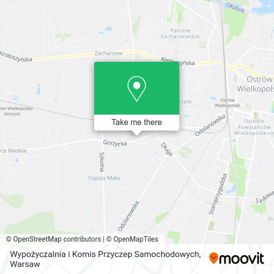 Wypożyczalnia i Komis Przyczep Samochodowych map