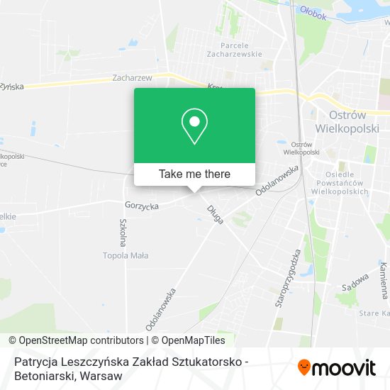 Patrycja Leszczyńska Zakład Sztukatorsko - Betoniarski map