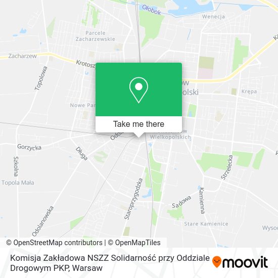 Komisja Zakładowa NSZZ Solidarność przy Oddziale Drogowym PKP map