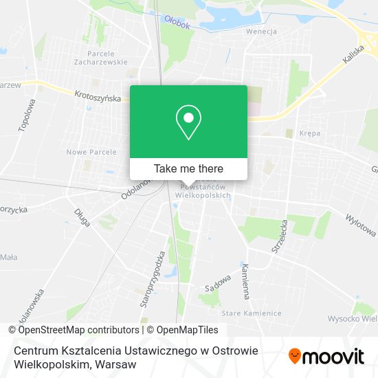 Centrum Ksztalcenia Ustawicznego w Ostrowie Wielkopolskim map