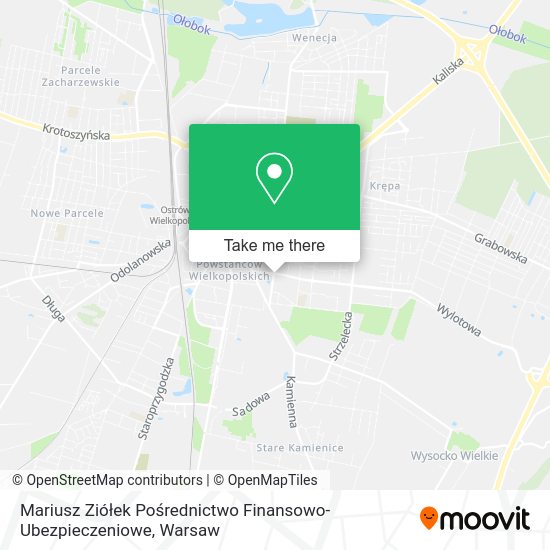 Mariusz Ziółek Pośrednictwo Finansowo-Ubezpieczeniowe map