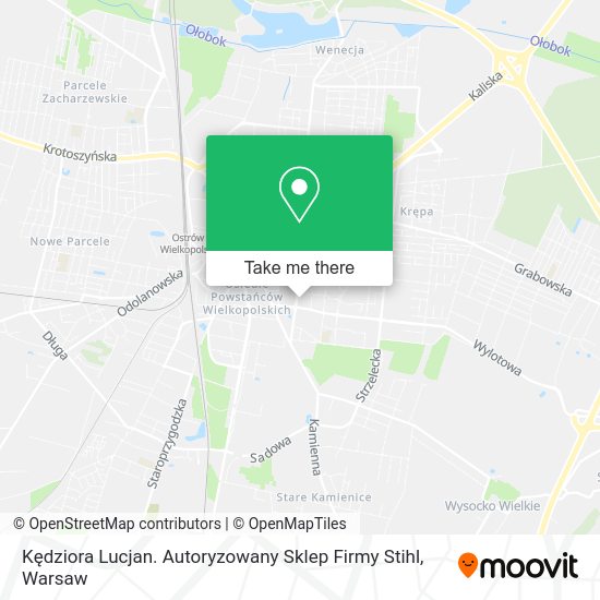 Kędziora Lucjan. Autoryzowany Sklep Firmy Stihl map