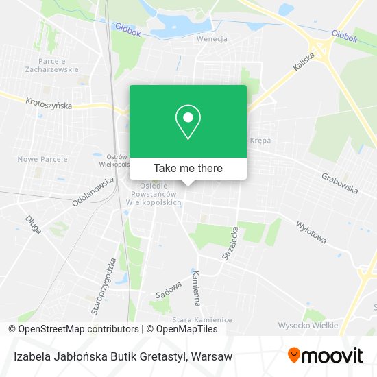 Izabela Jabłońska Butik Gretastyl map