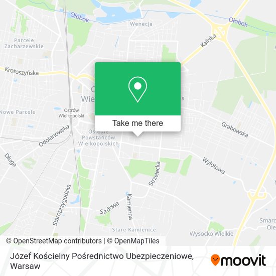 Józef Kościelny Pośrednictwo Ubezpieczeniowe map