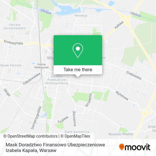 Mask Doradztwo Finansowo Ubezpieczeniowe Izabela Kapała map